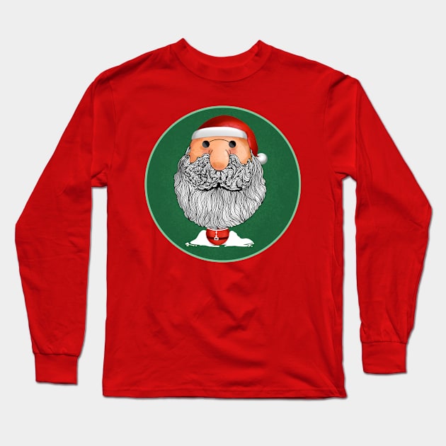 Uncle Santa Claus Long Sleeve T-Shirt by PORNBEE